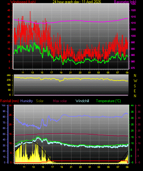 24 Hour Graph for Day 11