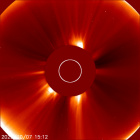 Latest LASCO C2 image of the Sun