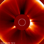 Latest LASCO C2 image of the Sun