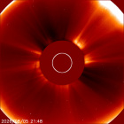 Latest LASCO C2 image of the Sun
