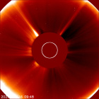 Latest LASCO C2 image of the Sun