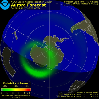 Current Southern hemispheric power input map