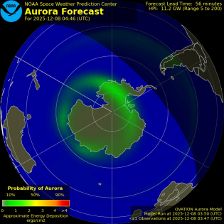 Current Southern hemispheric power input map