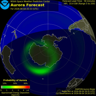 Current Southern hemispheric power input map
