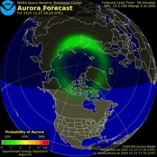Current Northern hemispheric power input map
