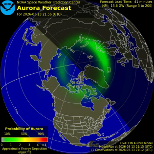 Current Northern hemispheric power input map