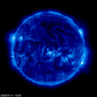Click for time-lapse image of the sun