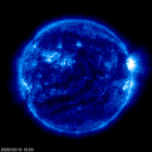 Click for time-lapse image of the sun