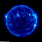 Click for time-lapse image of the sun