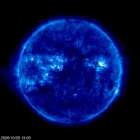 Click for time-lapse image of the sun